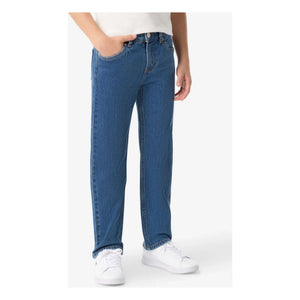 Lacoste - Düz Paça Logolu İşlemeli Jean | Açık Mavi