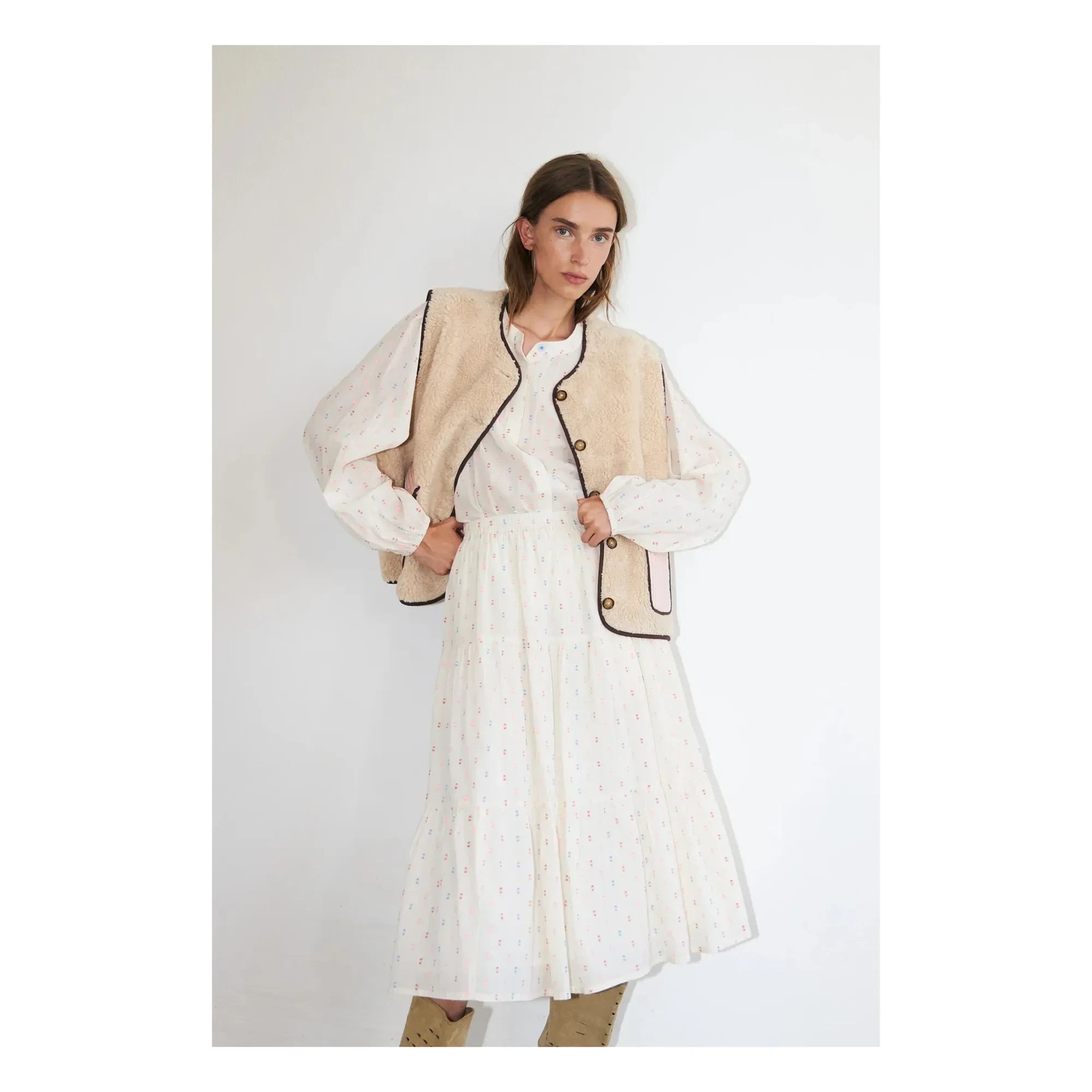 Lollys Laundry - Falda Morning Cotton | Crema