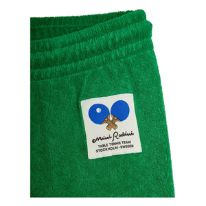 Mini Rodini - Pantalón de chándal de algodón orgánico Ping Pong | Verde