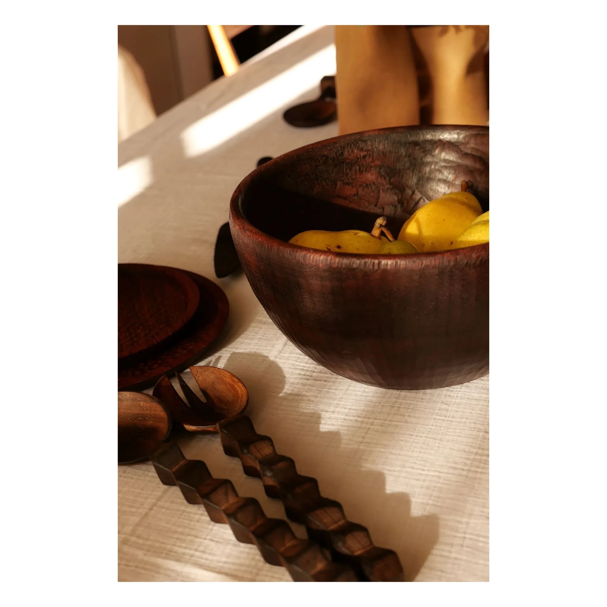 Woodmata - Juego de cubiertos para ensalada de teca | Teca