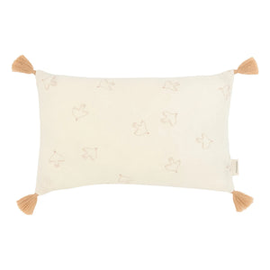 Nobodinoz - Cojín de borla Wabi Sabi Hoshi Birds | Crema