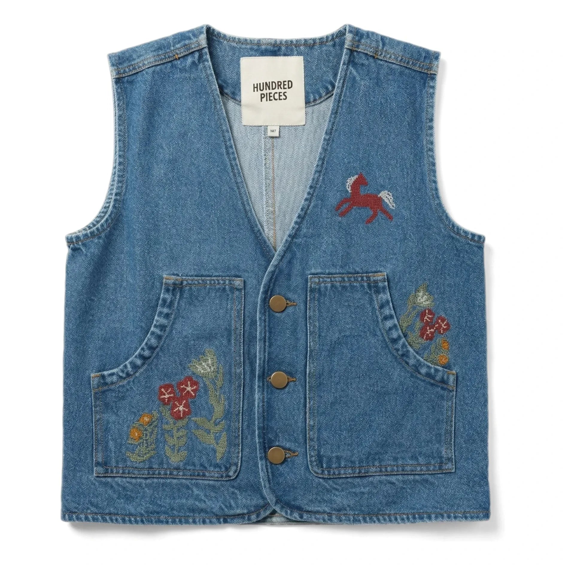 Hundred Pieces - Mara Cheval Chaqueta Vaquera Sin Mangas | Azul