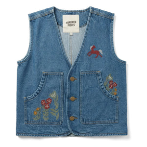 Hundred Pieces - Mara Cheval Chaqueta Vaquera Sin Mangas | Azul