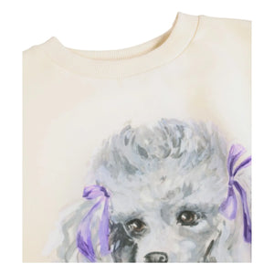 Molo - Maxi Poodle Organik Pamuk Kazak | Beyaz