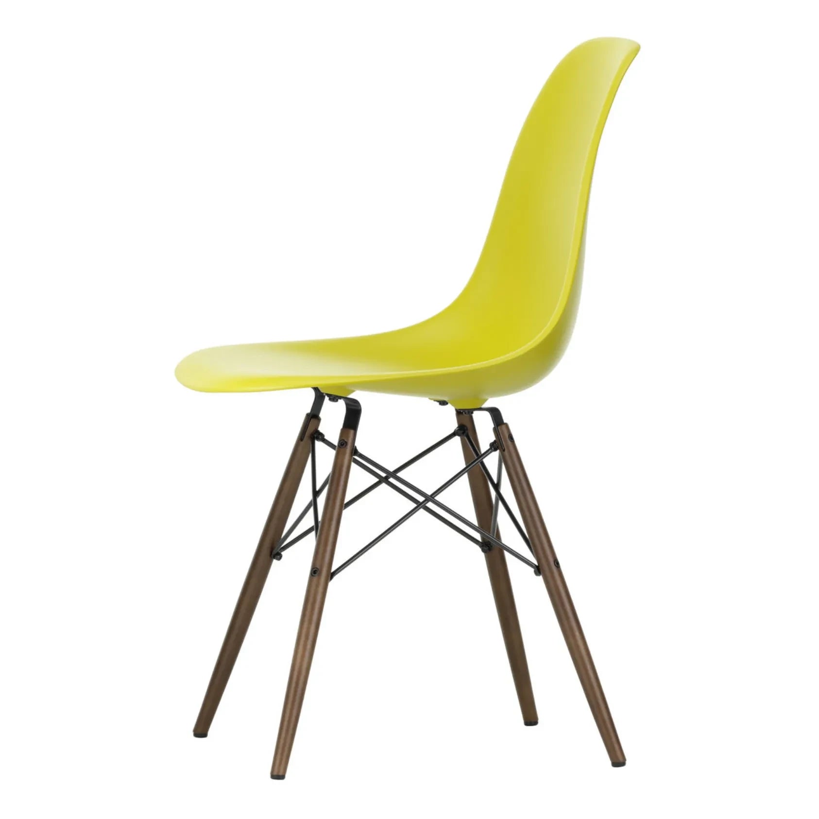 Vitra - Silla DSW plástico - base arce - Charles & Ray Eames | Mostaza