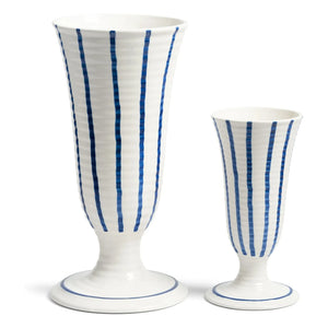 &Klevering - Jarrón de porcelana Anouk Lilium | Azul