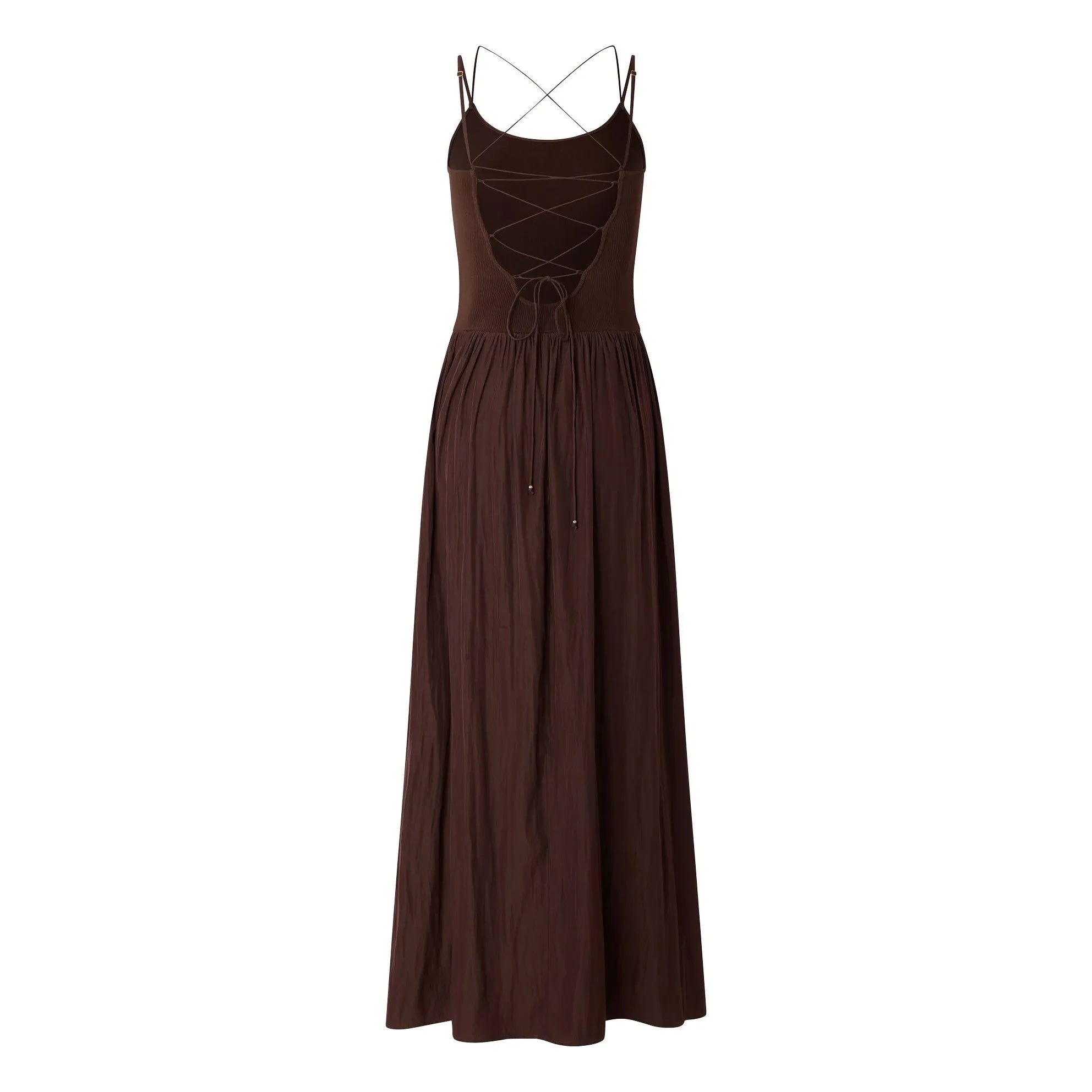 Sessùn - Vestido de fibra reciclada Sweet Mambo | Marrón