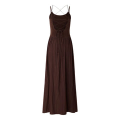 Sessùn - Vestido de fibra reciclada Sweet Mambo | Marrón