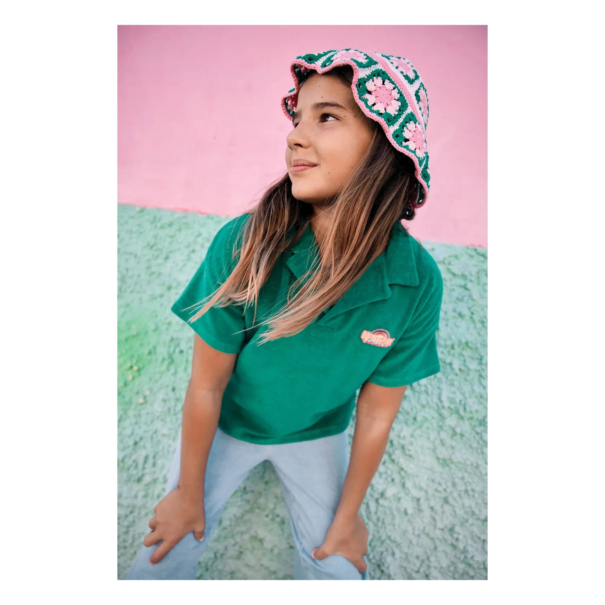 Bonton - Polo Livio apple terry | Verde esmeralda