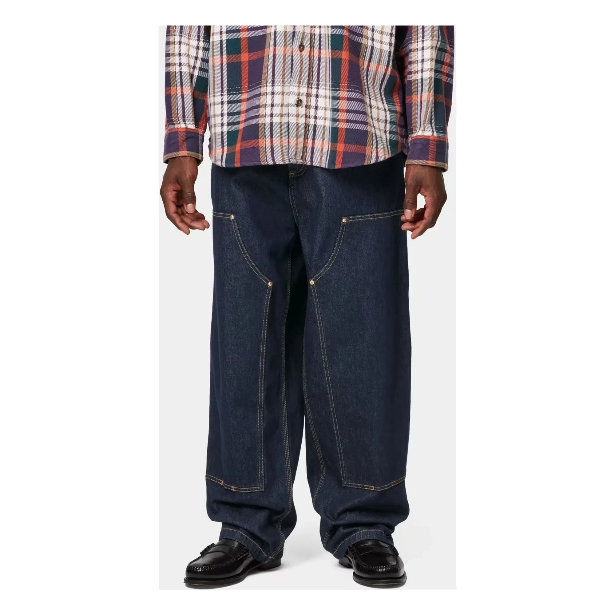 Carhartt WIP - Jeans Nash de pierna ancha con doble rodilla | Denim crudo