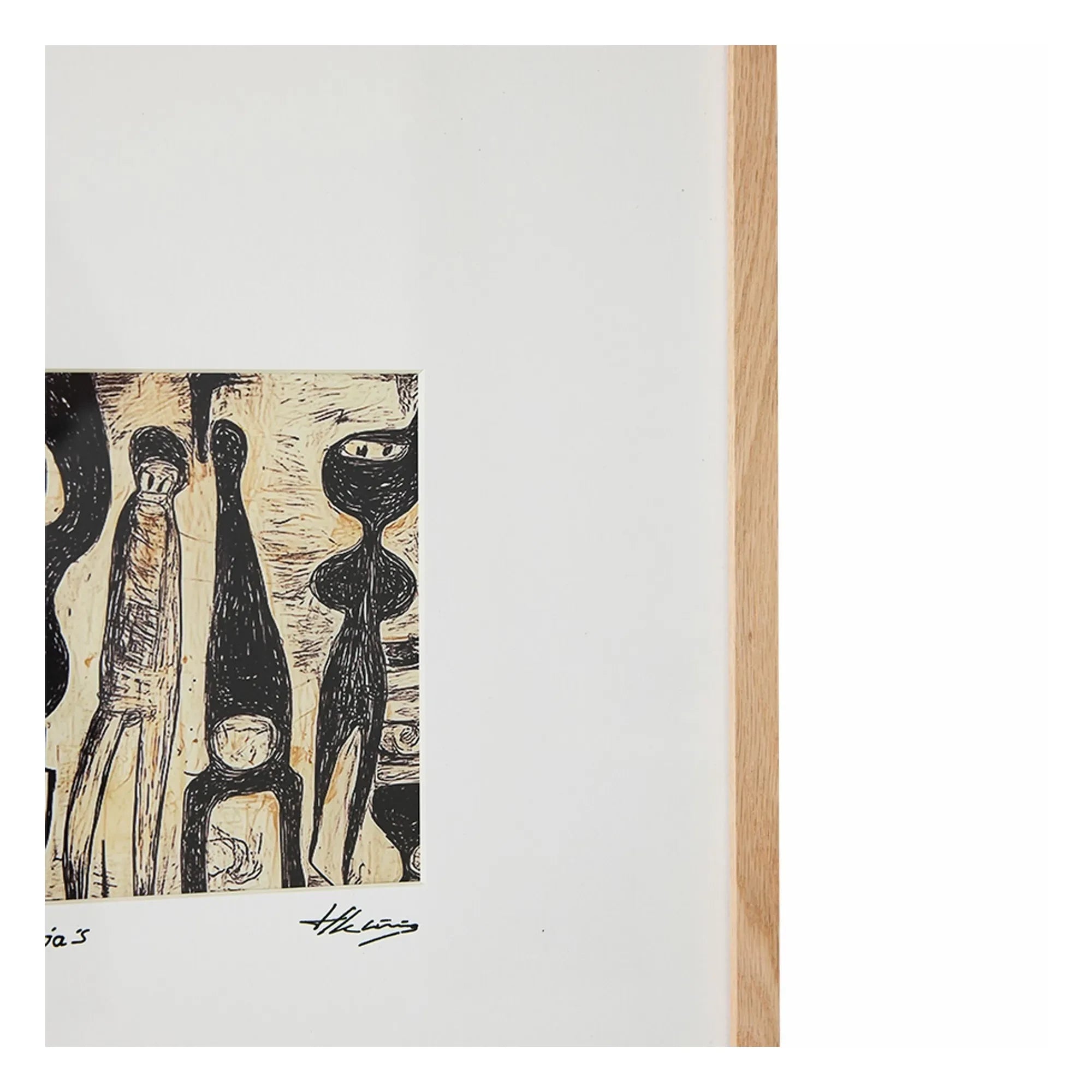 HKliving - Cuadro enmarcado Funky Ninjas