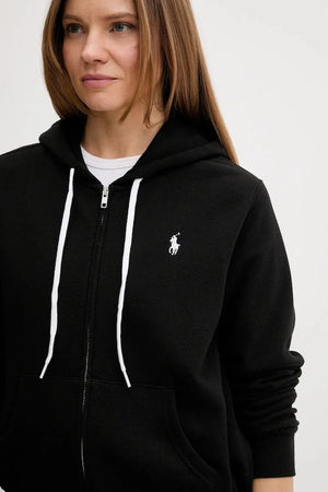 Sudadera con capucha y cremallera de algodón para mujer Polo Ralph Lauren