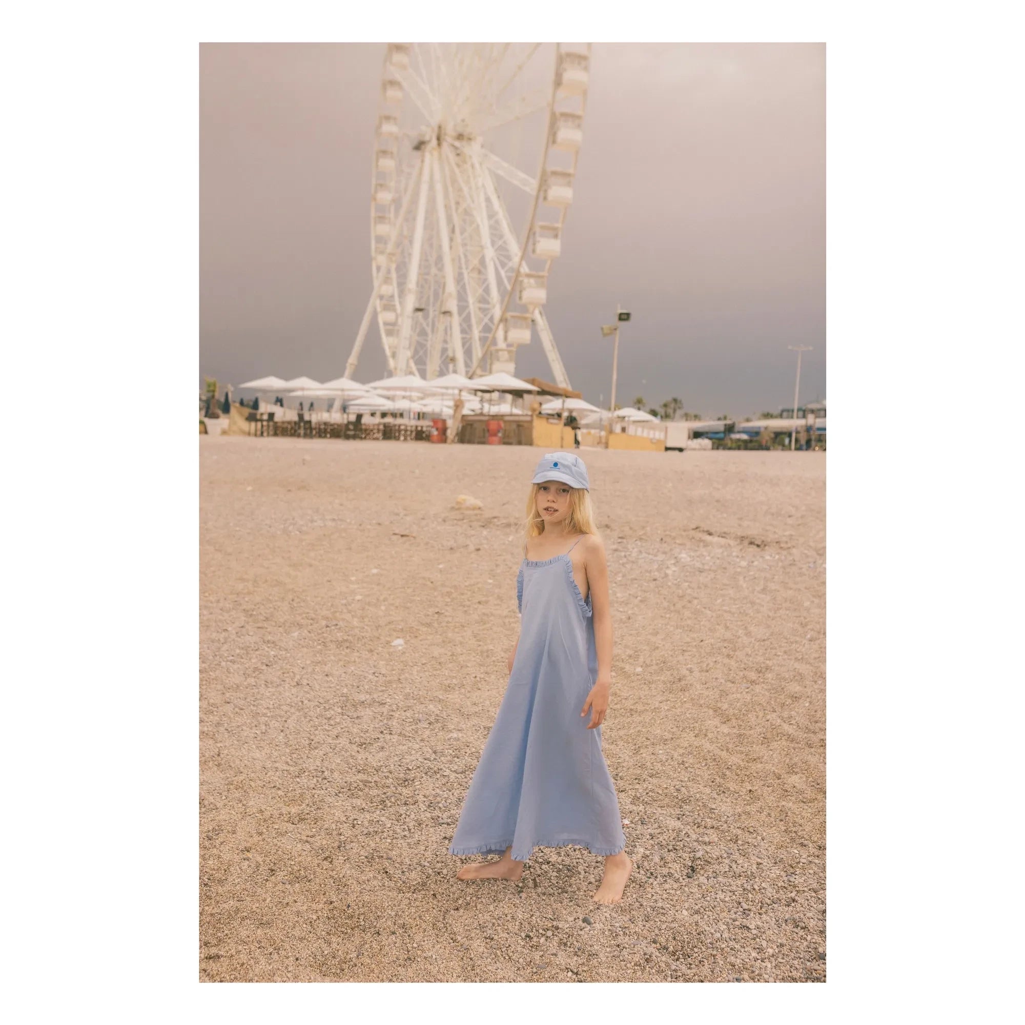 We Are Kids - Vestido de algodón orgánico Diane | Celeste