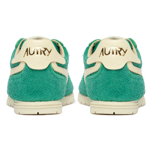 Autry - Zapatillas bajas de piel y ante Windspin de dos tonos | Verde