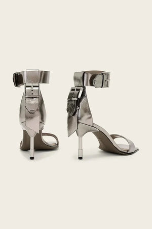 Sandalias de piel AllSaints Noir Mid Sandal