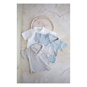 1+ in the family - Polo de lino a rayas Borrassa | Beige