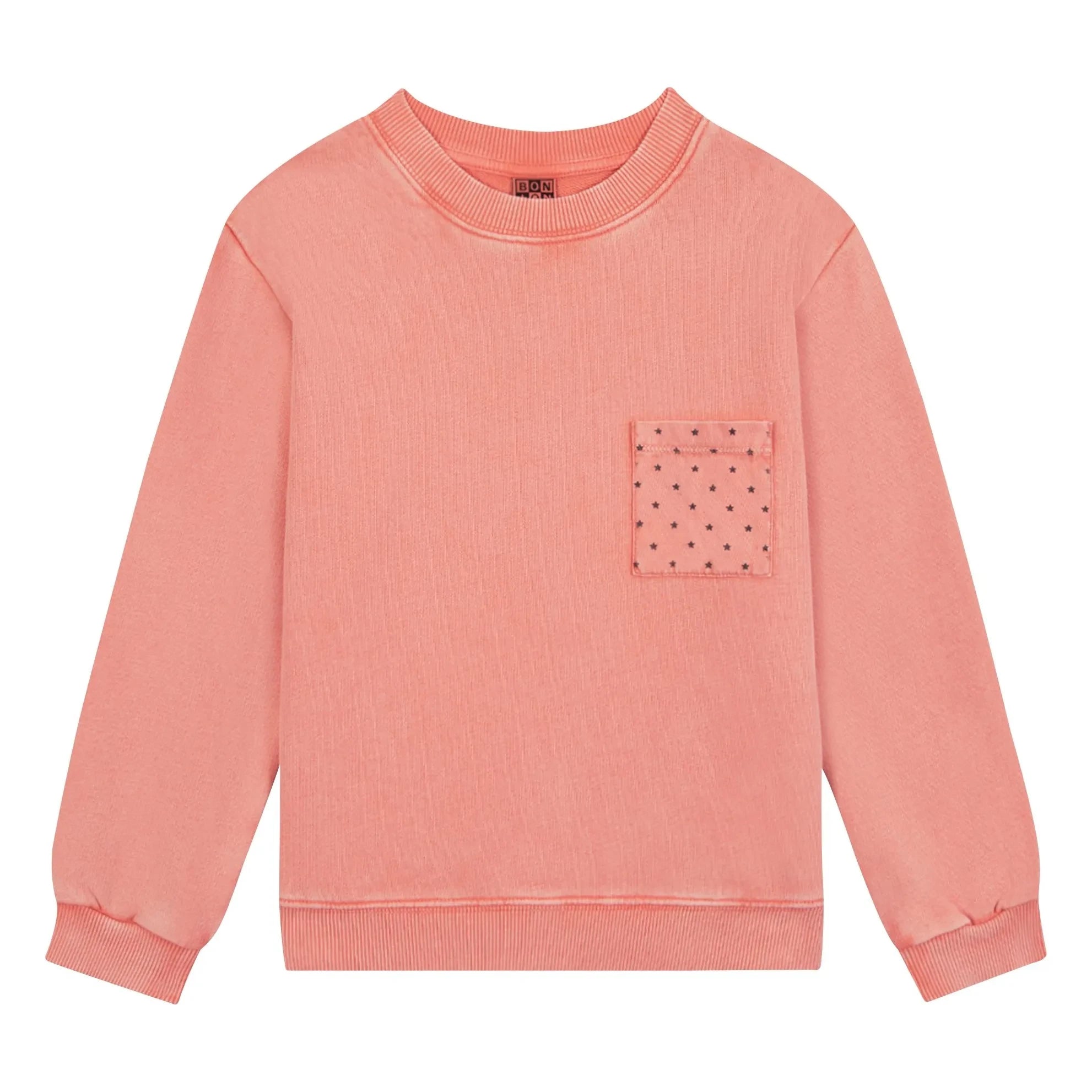 Bonton - Sudadera Narciss con bolsillo de estrellas | Rosa
