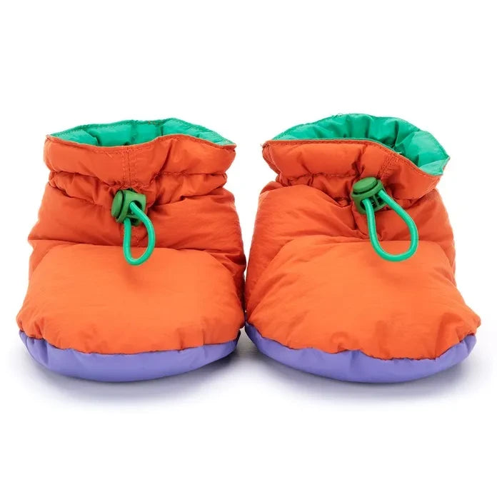 Bobo Choses - Zapatillas con plumas de pato y estampado de edredón | Naranja