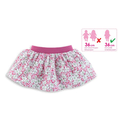 Corolle - Falda floreada para muñeca de 36 cm | Rosa