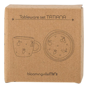 Bloomingville Mini - Vajilla de cerámica Tatiana | Blanco roto