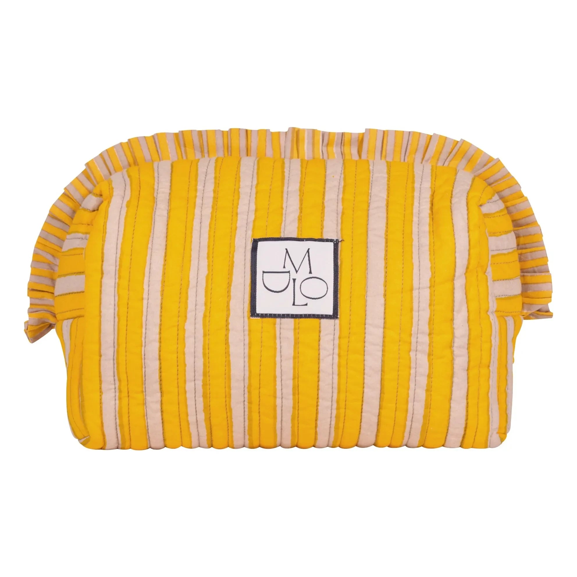 Maria de la Orden - Amy Cotton Bolso de Mano Rayado | Amarillo