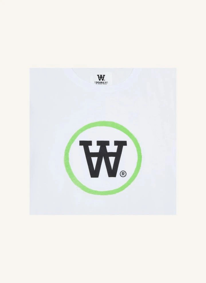 Wood Wood - Camiseta de Logo de Algodón Orgánico Ace - Colección Adultos | Verde