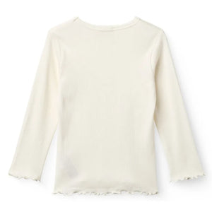 Copenhagen Colors - Camiseta acanalada de crepé | Crema