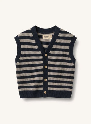 Wheat - Chaleco sin mangas Pete de lana merino | Beige