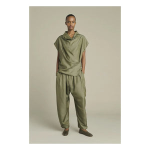 Soeur - Pantalones de seda Vernon | Verdete