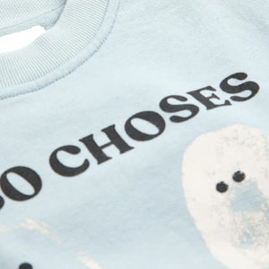 Bobo Choses - Sweat Ghosts Bobo Choses Algodón Orgánico Bebé | Azul Claro