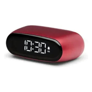 Lexon - Minut mini reloj despertador | Rojo oscuro