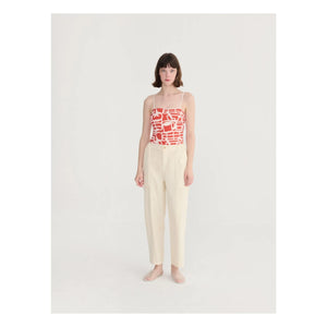 Bobo Choses - Pantalón de algodón orgánico Cocoon | Crema