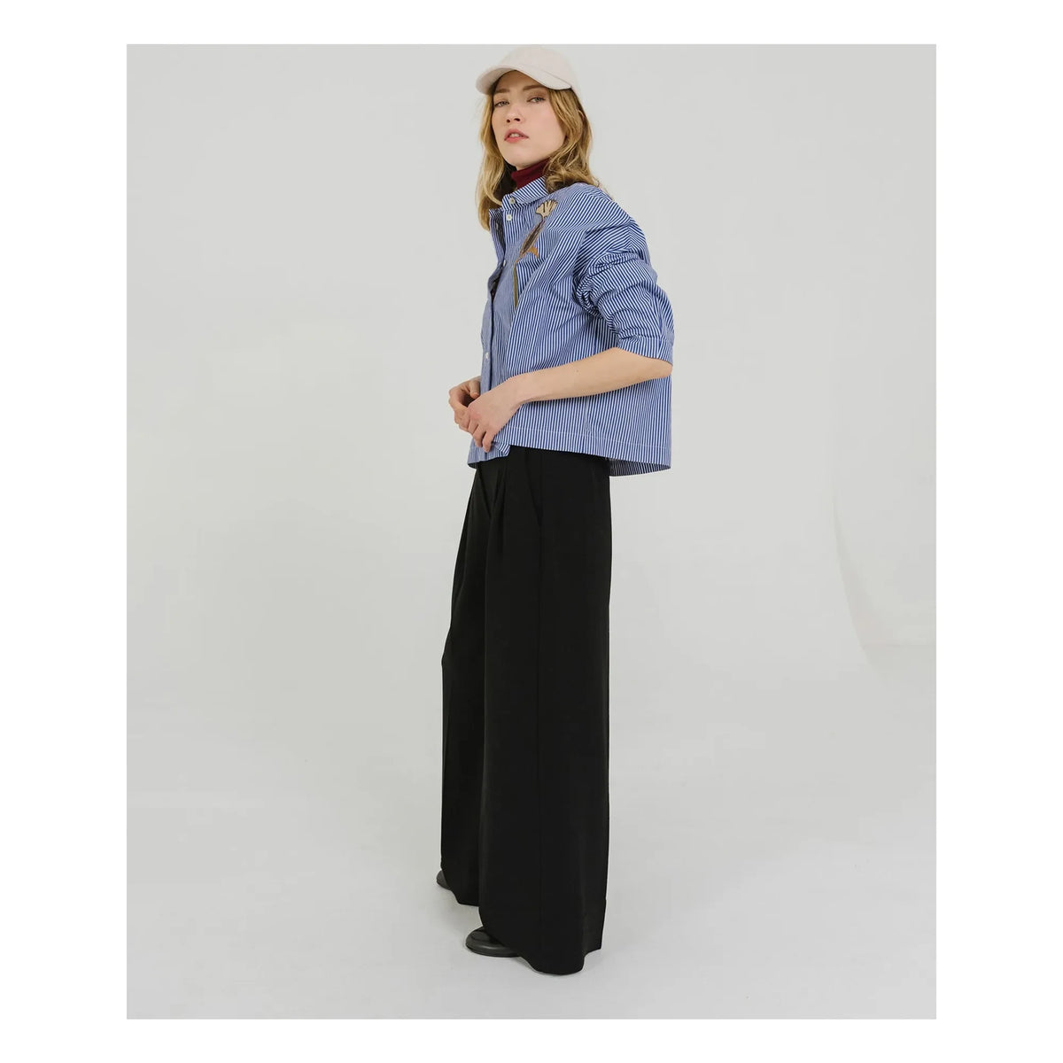 Tinsels - Camisa de lino Wood Mansion | Índigo