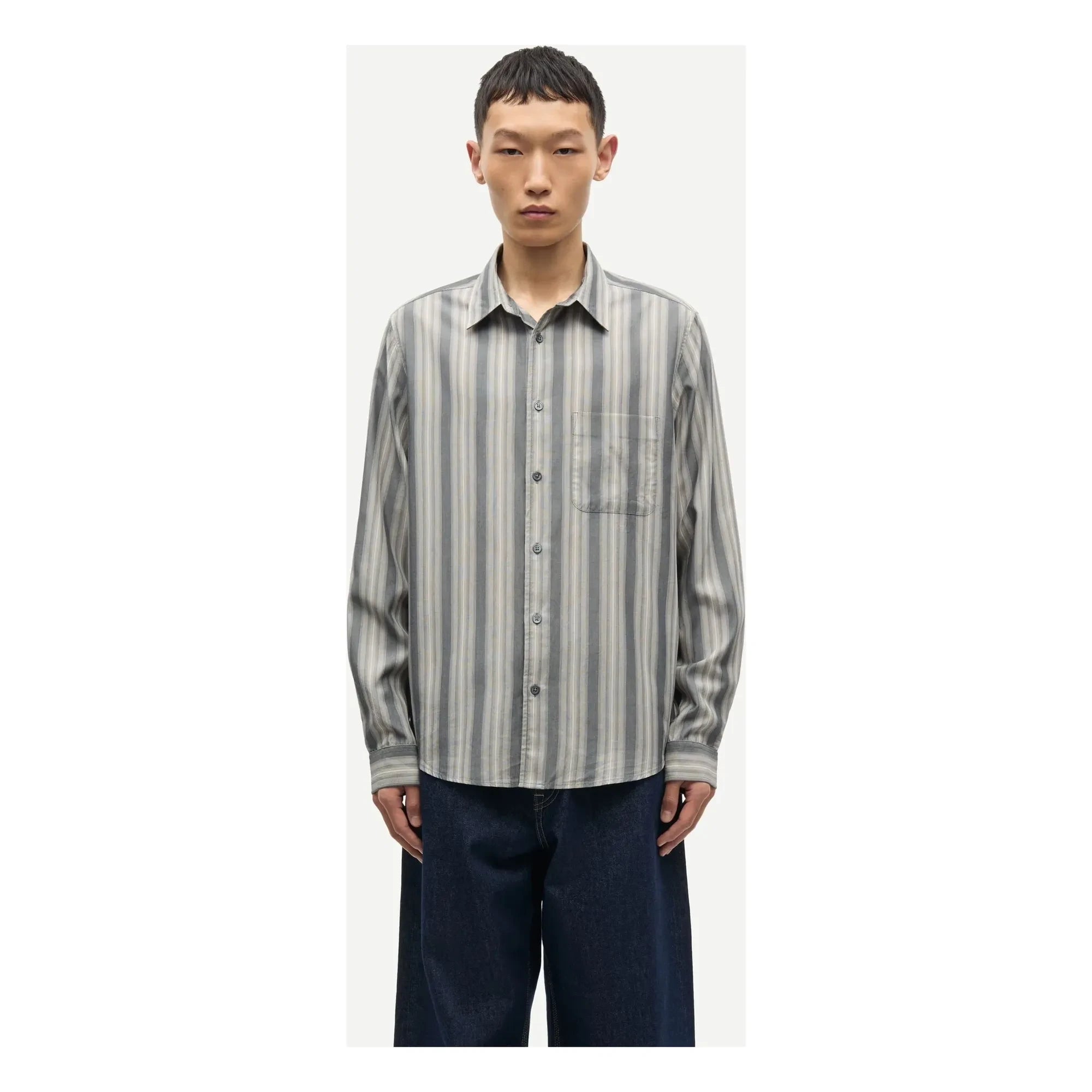 Samsoe Samsoe - Camisa Sayan | Gris verdoso