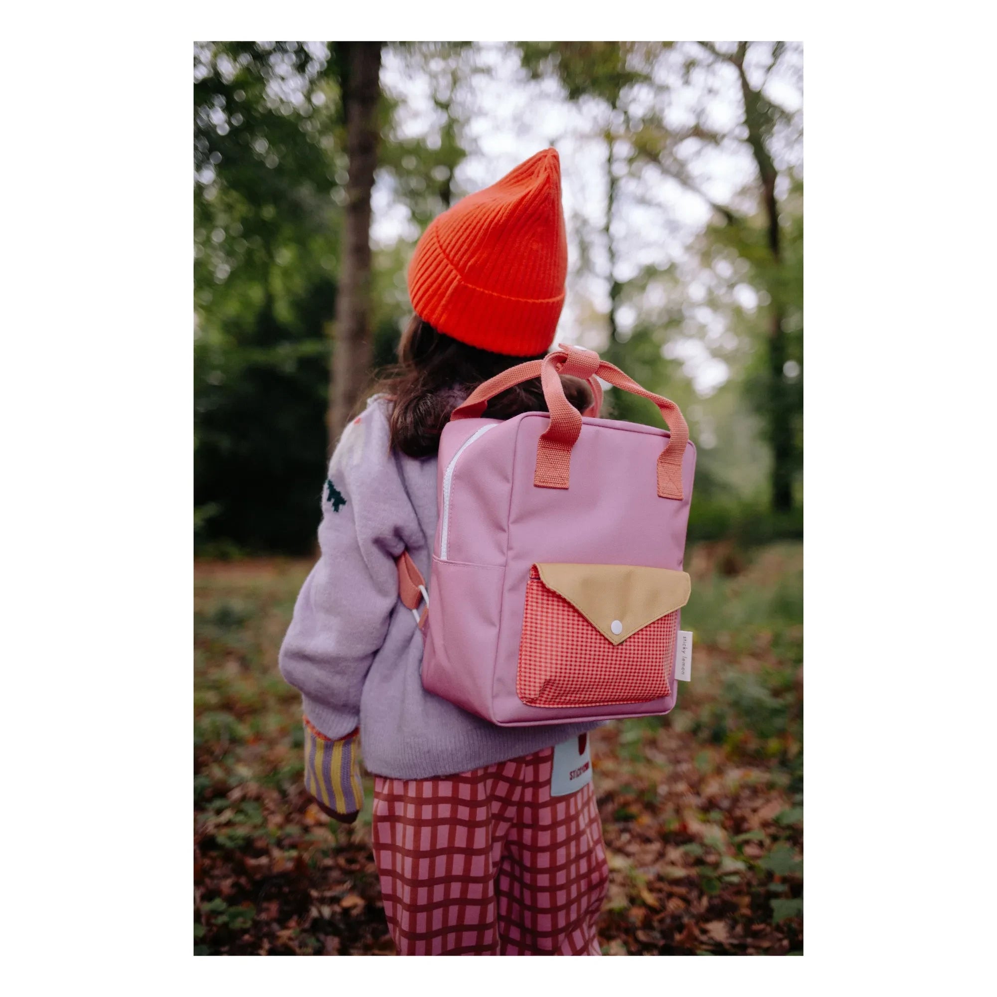 Sticky Lemon - Mochila Pequeña Sobre | Coral