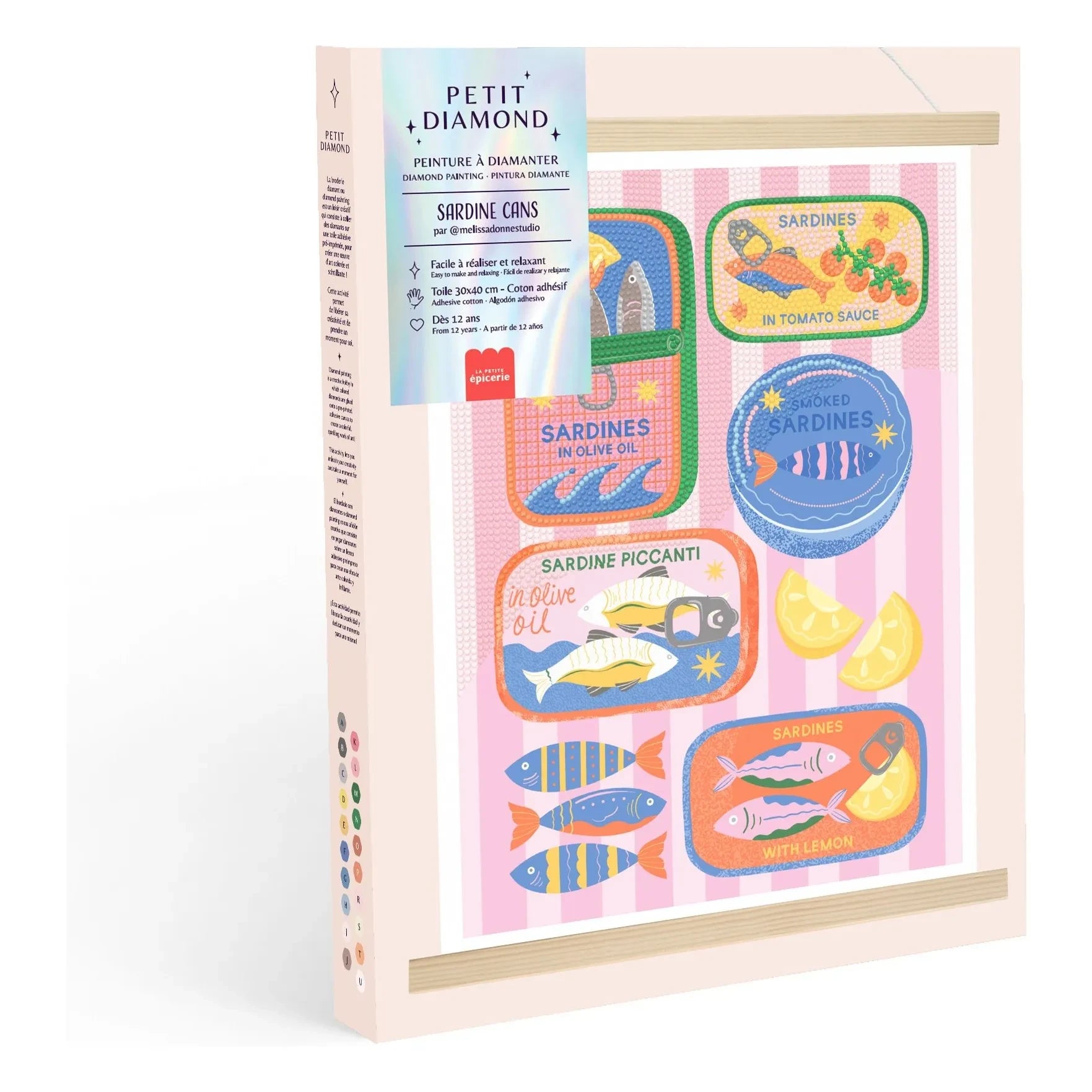 La Petite Épicerie - Kit de diamond painting - Latas de sardinas