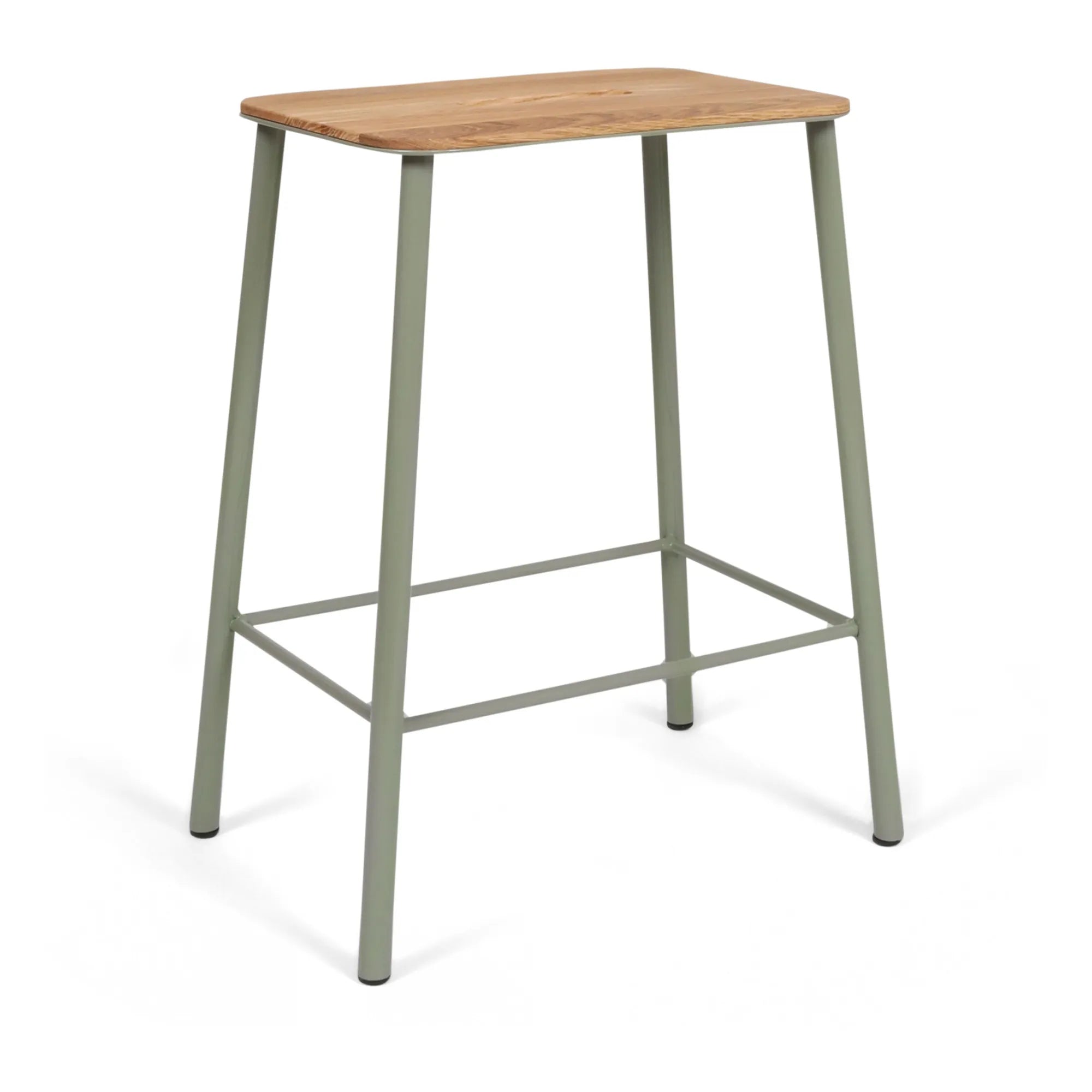 Frama - Tabure Adam Nyboder, Asiento de Madera | Verde