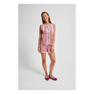 Indee - Top Nudos Vegas Vichy | Rojo