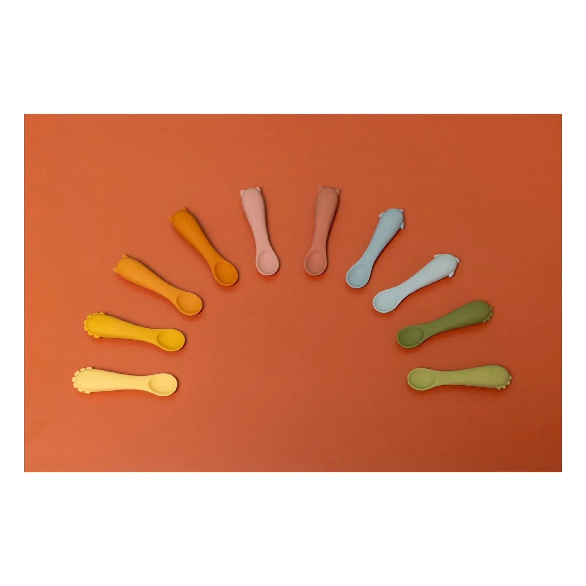 Trixie - Cucharas para bebés Sr. Dino - Juego de 2 | Verde