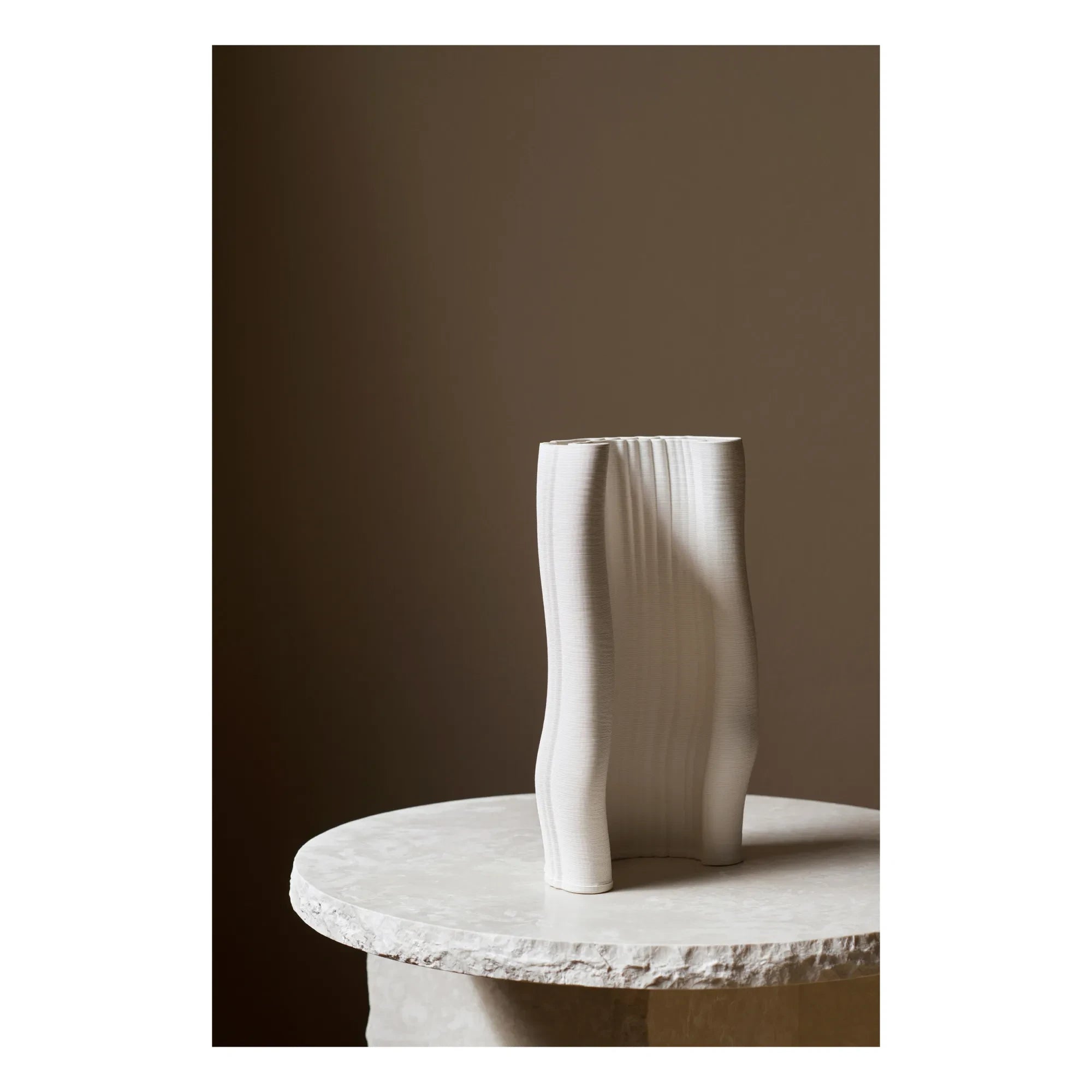 Ferm Living - Jarrón Moire | Blanco roto
