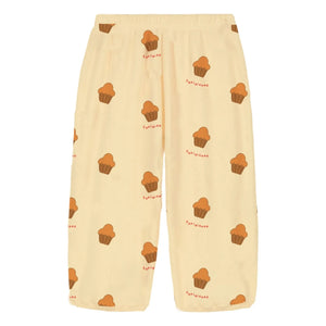 Studio Bohème - Pantalones polares de algodón orgánico Porgy Brioches | Amarillo claro