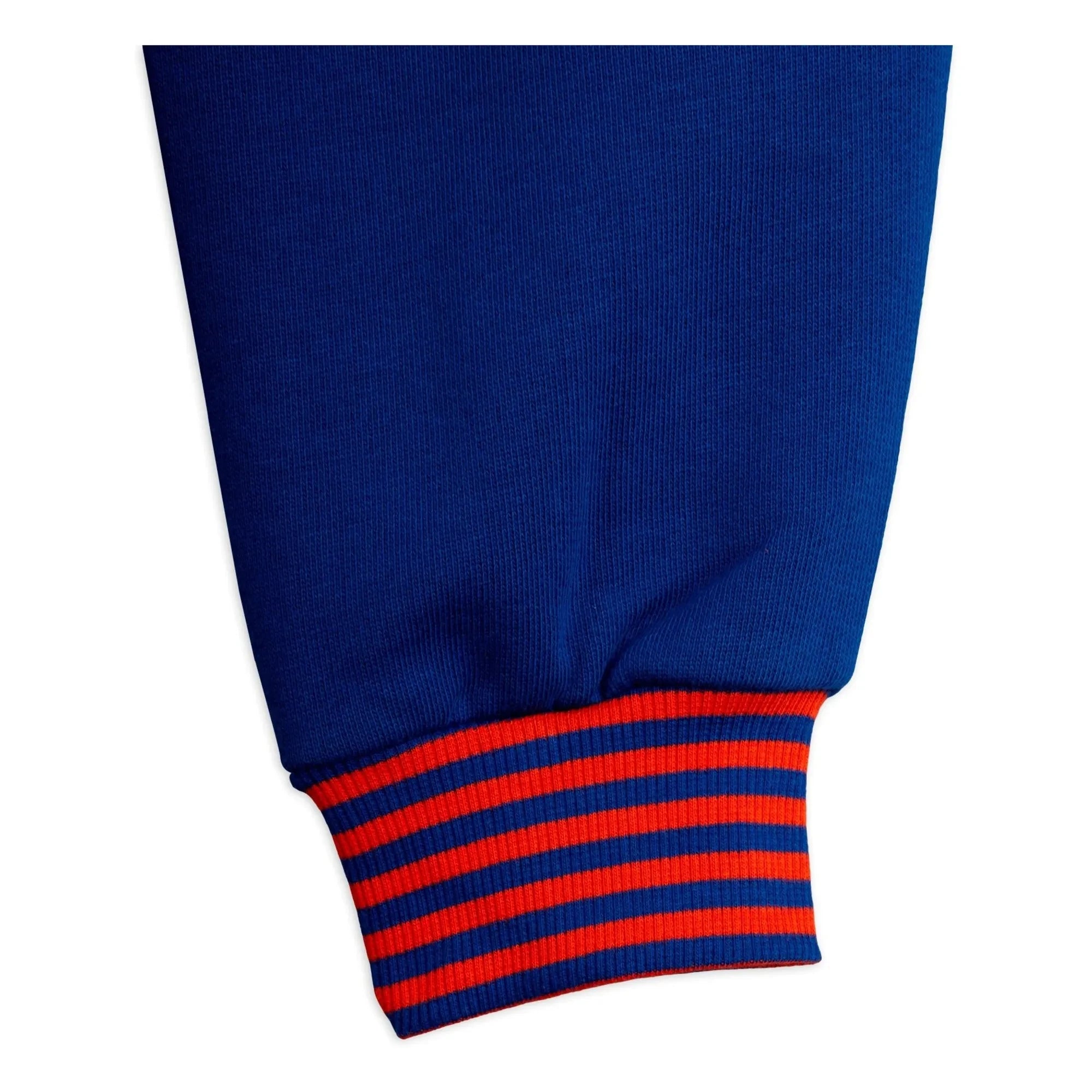 Mini Rodini - Jogger de algodón orgánico a rayas | Azul real