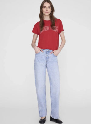 Anine Bing - Shelley Camiseta de algodón | Rojo
