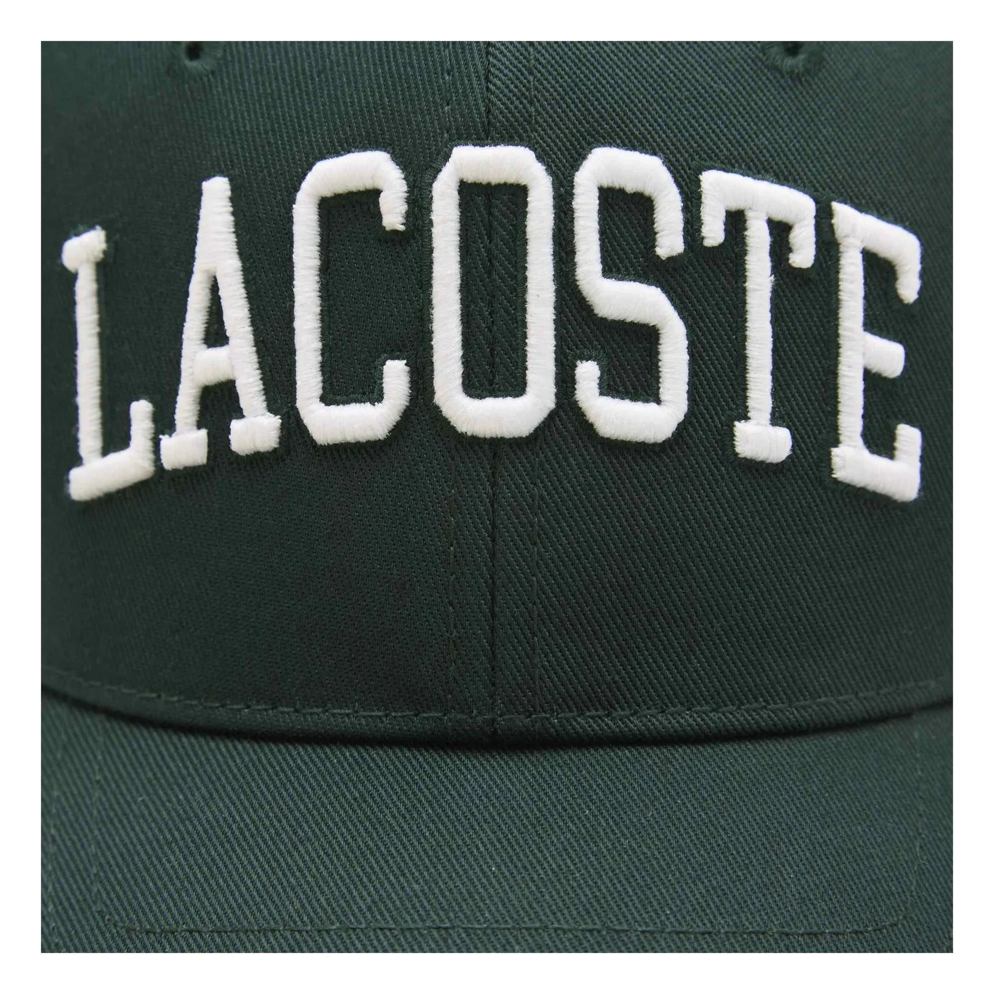 Gorra de algodón orgánico con el logo de Lacoste | Verde