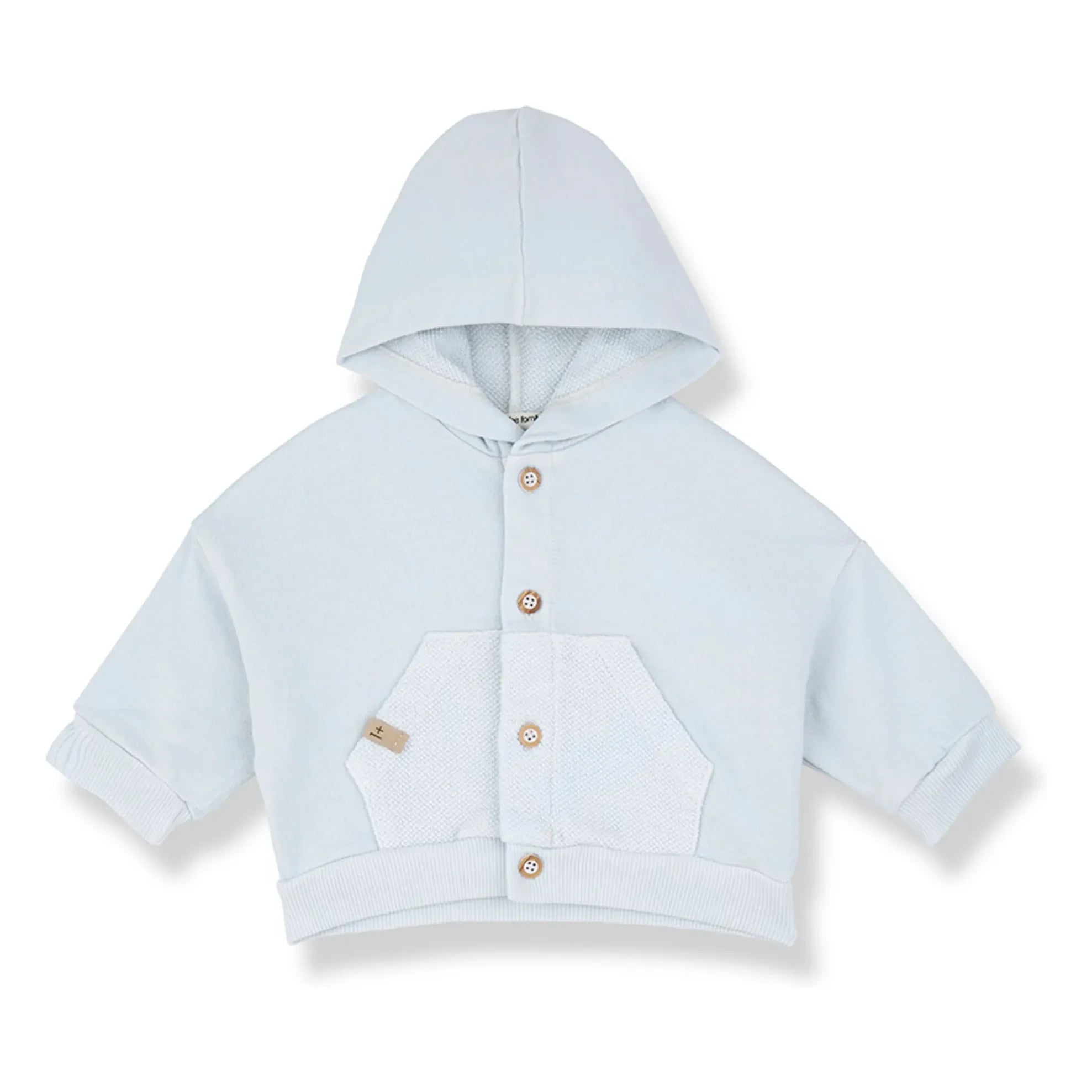 1+ en la familia - Chaqueta polar con capucha Naxos | Azul claro