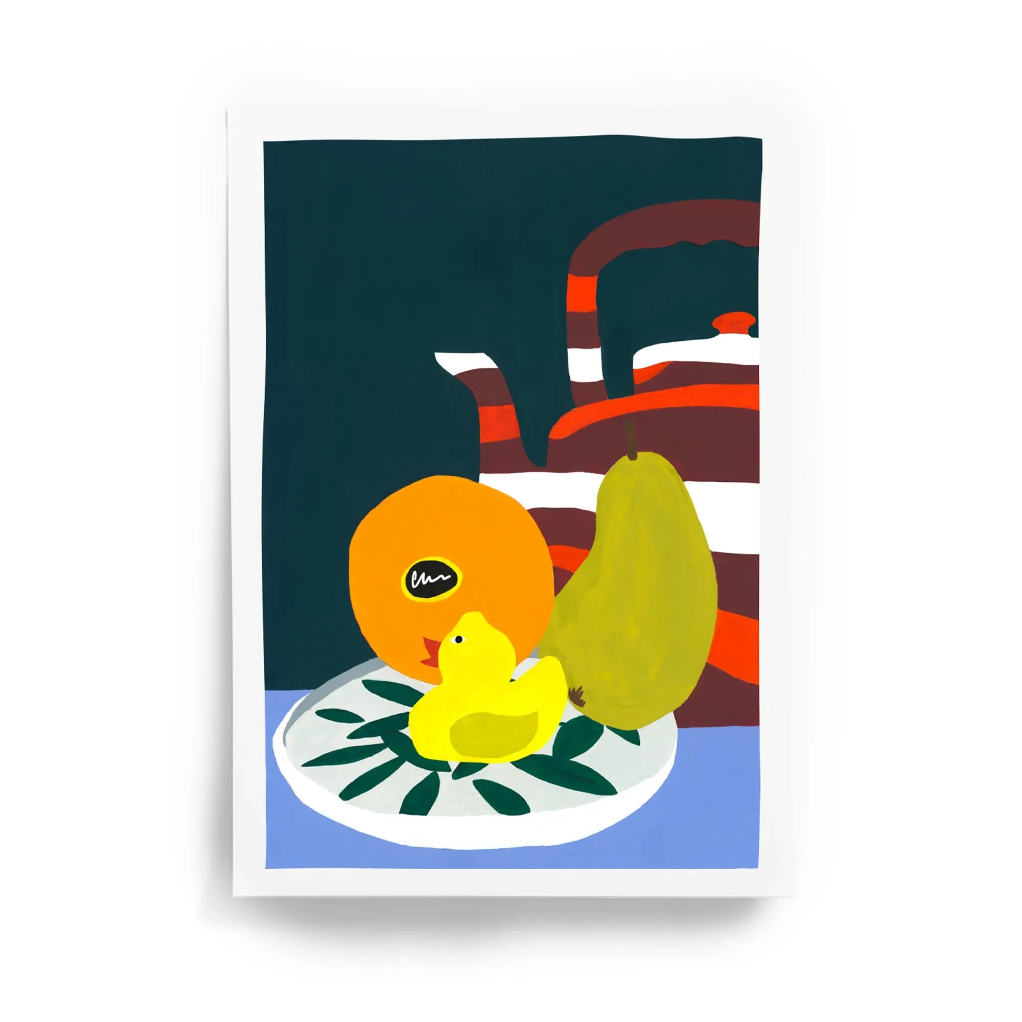 Taxi Brousse - Bodegón Póster A4 | Azul