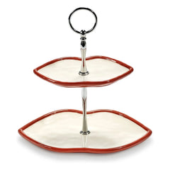 Serax - Expositor de tartas de 2 niveles, Wouters & Hendrix | Rojo