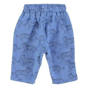 Piupiuchick - Pantalón de algodón orgánico con tigres | Azul