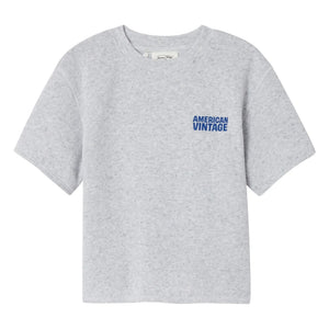 American Vintage - Top de sudadera de manga corta Evona | Gris jaspeado