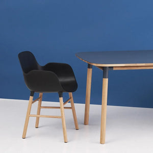 Normann Copenhagen - Mesa Rectangular Form 95x200 cm | Negro